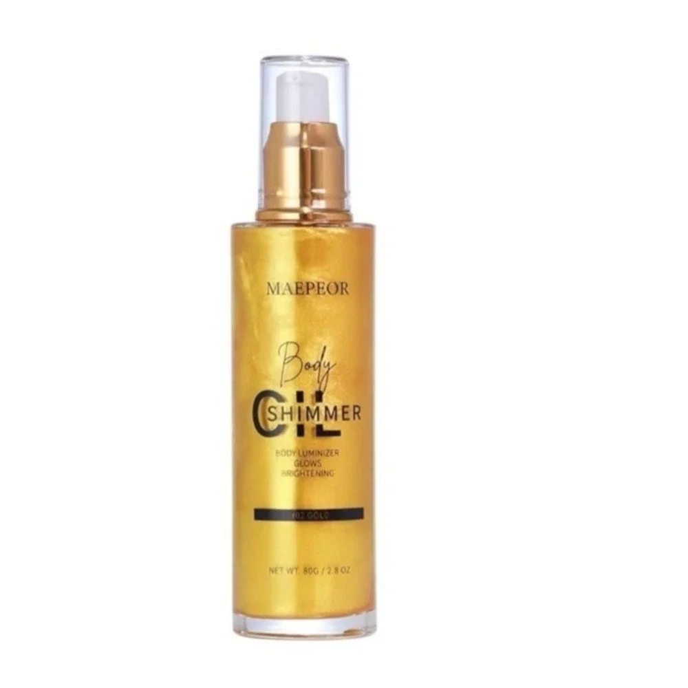 Maepeor Body Oil Shimmer‎ Body Luminizer #02 Gold ~ 2.8oz 80g ~ New